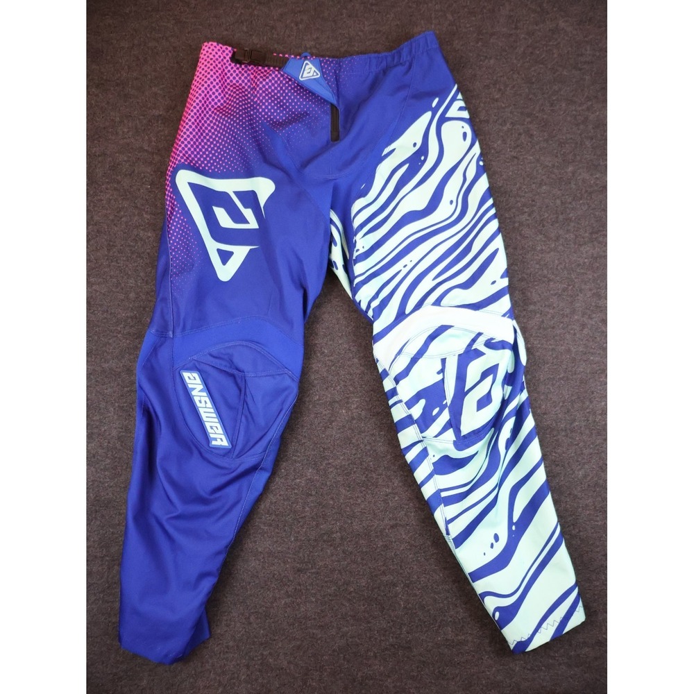 Answer Racing WMX Motocross Pants Womens Size 12 Blue MX Riding Gear